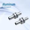 Conector de Engate Rápido de Alumínio para Painel (9MM & 11MM) - Conector Reto para Chassi de Tanque de Água