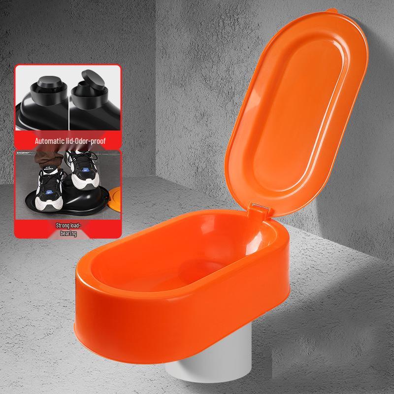 

Портативний туалет-чаша для присідання з захистом від запаху для будівельних майданчиків