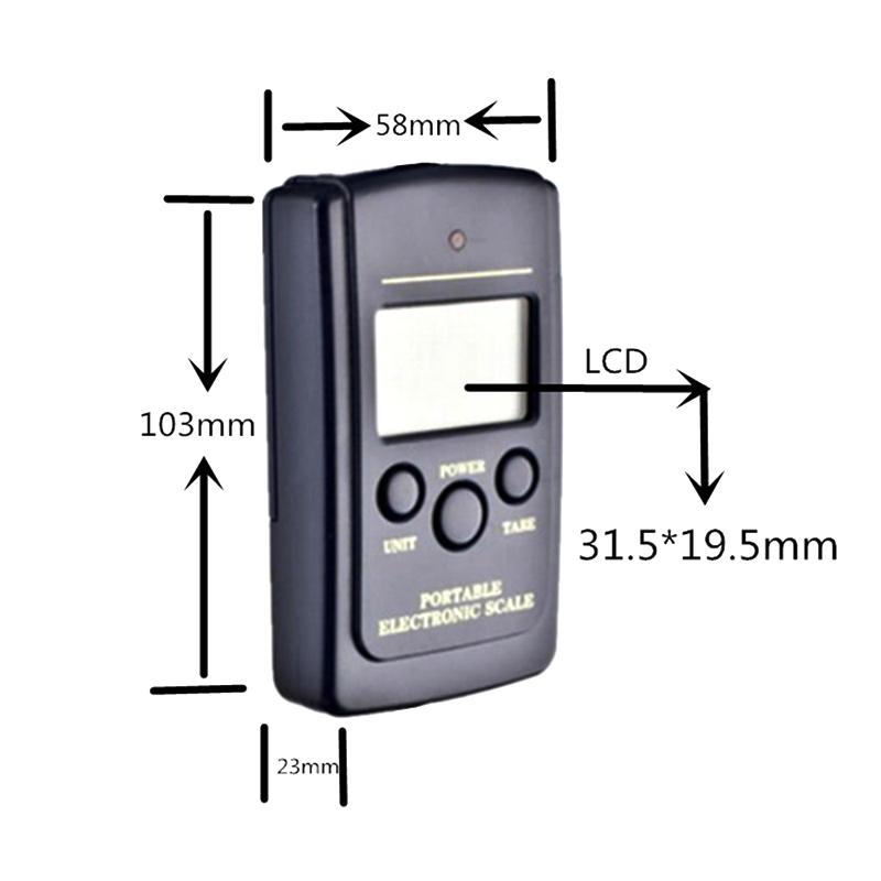 40kg Multifunctional Mini Electronic Digital Portable Hanging Scale Weighs Tool For Fishing Luggage Suitcase Travel Hook Scales+