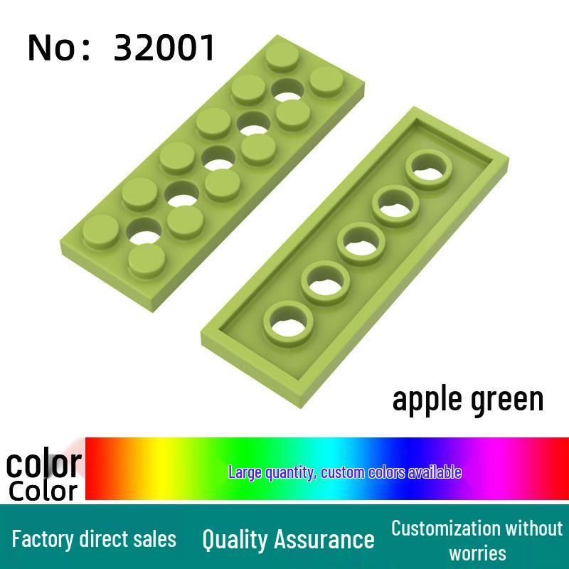 

Детские строительные блоки: Пластина 2x6 с 5 отверстиями, Технологические детали, 32001 Модель 0.1kg (approx. 62 pcs) яблочный зеленый