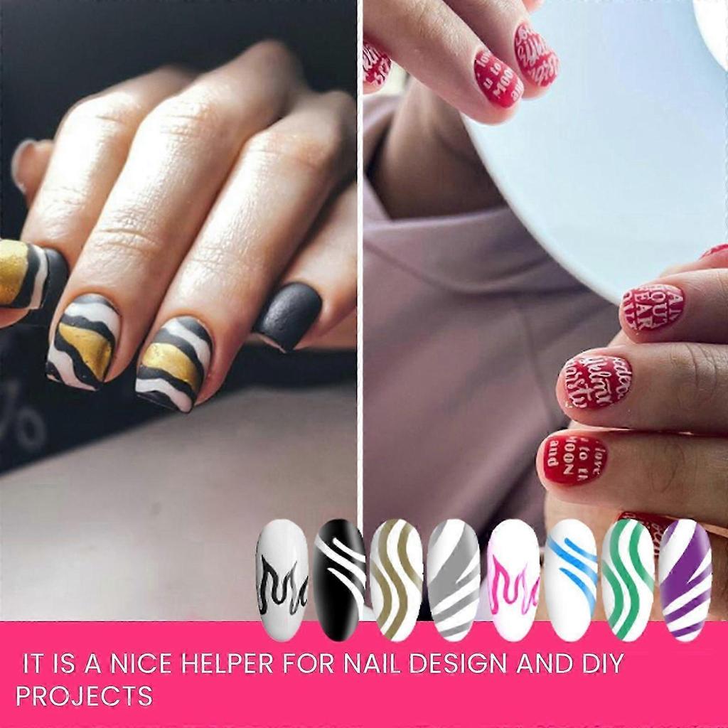 Waterproof Nail Art Pen Set - 4 Vibrant Colors for Easy, Smudge-Proof, Quick-Drying, and Stylish Nail Designs Perfect for Beginners & Professionals