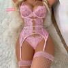 Lace Sexy Lingerie Transparent Hot Porno Lace Erotic Underwear Sexy Bra Set And Garter Lingerie Sexy Hot Erotic Sleepwear