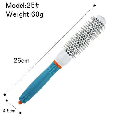 Spazzola rotante per arricciare i capelli professionale, testa rotonda, isolamento termico, pettine, piastra per capelli, spazzola rotonda in ceramica, strumento per lo styling dei capelli