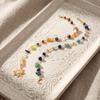 2Pcs Headwear Long Tassel Chain Headdress Multicolored Stone Bead Hair Additions  Hair Jewelry
