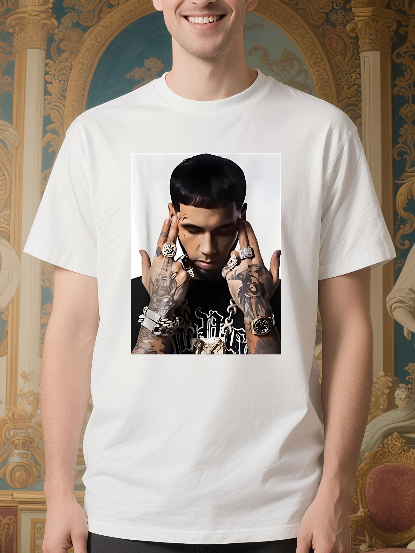 Anuel AA Real Hasta La Muerte 100% Cotton Hip Hop T-shirt S