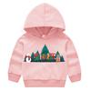 Vánoce Nový rok kreslené jaro a podzim Dětský svetr s kapucí s potiskem pro chlapce a dívky ležérní topy s mikinou