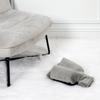 Hot water bottle slippers gray foot warmer