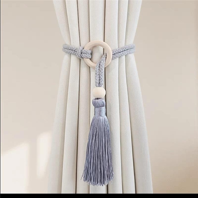 The New Style of Simple and Light Luxury Curtain Straps, One Pack of Tassels, Woven Rope, Storage Curtain Buckle, Home Decoration