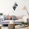 Nordic Scenery Theme Decor Iron Wall Hanging Art Home Decoration Triangle Mountain Metal Wall Ornament For Living Room Decor