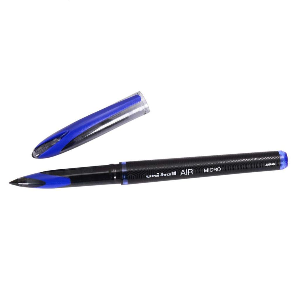 Uni-ball Air UBA188M 0.5 mm Roller Ball Pens Blue Ink Pack of 6 for Office Home & School Use
