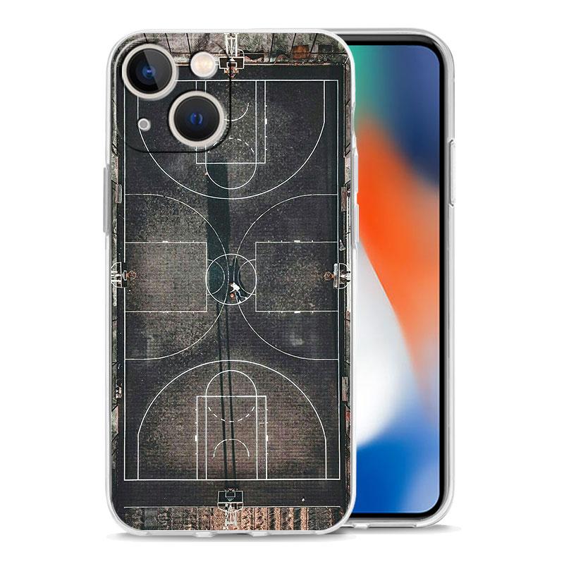 Transparent Phone Case Cover for iPhone 17 16 15 14 13 12 11 Pro Max Plus 17 AIR Soft TPU Bag Football Basketball Tactical Board