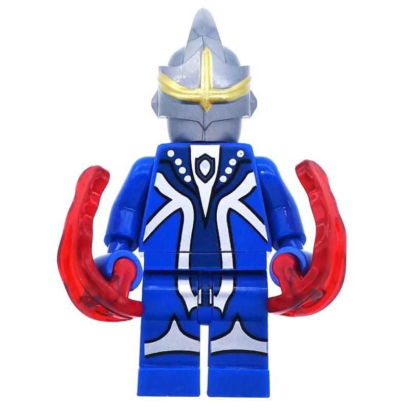 

Строительный блок фигурка сборка мелких частиц кукольный набор с сумкой для оружия