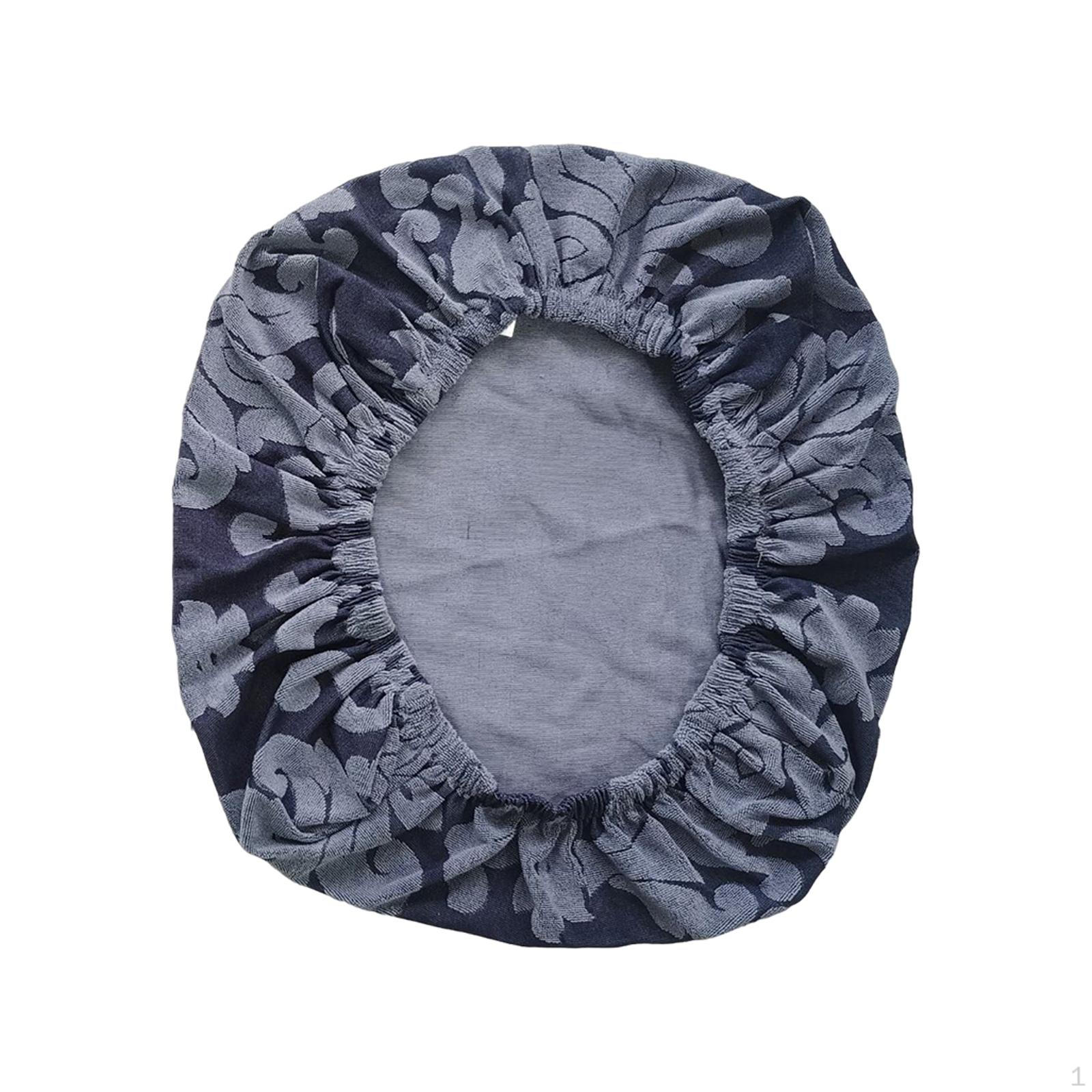 Chair Seat Cover Elastic Stretch Washable Computer for Dining Room Gray