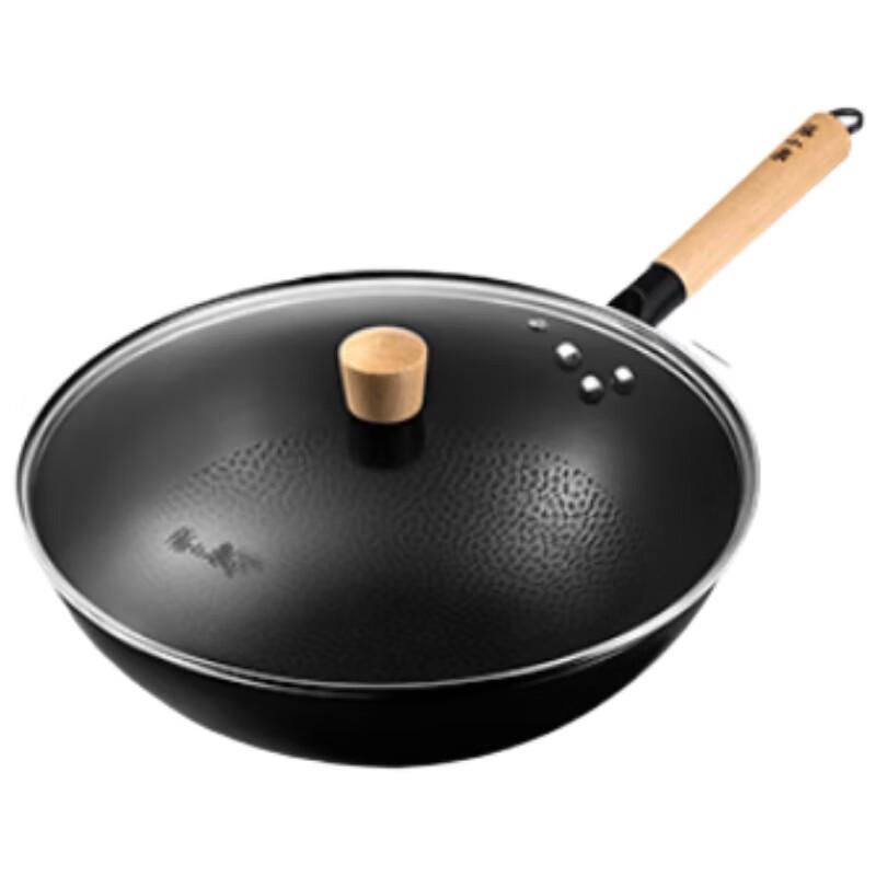 

Zhang Xiaoquan 32cm Refined Iron Stir-fry Wok with Lid
