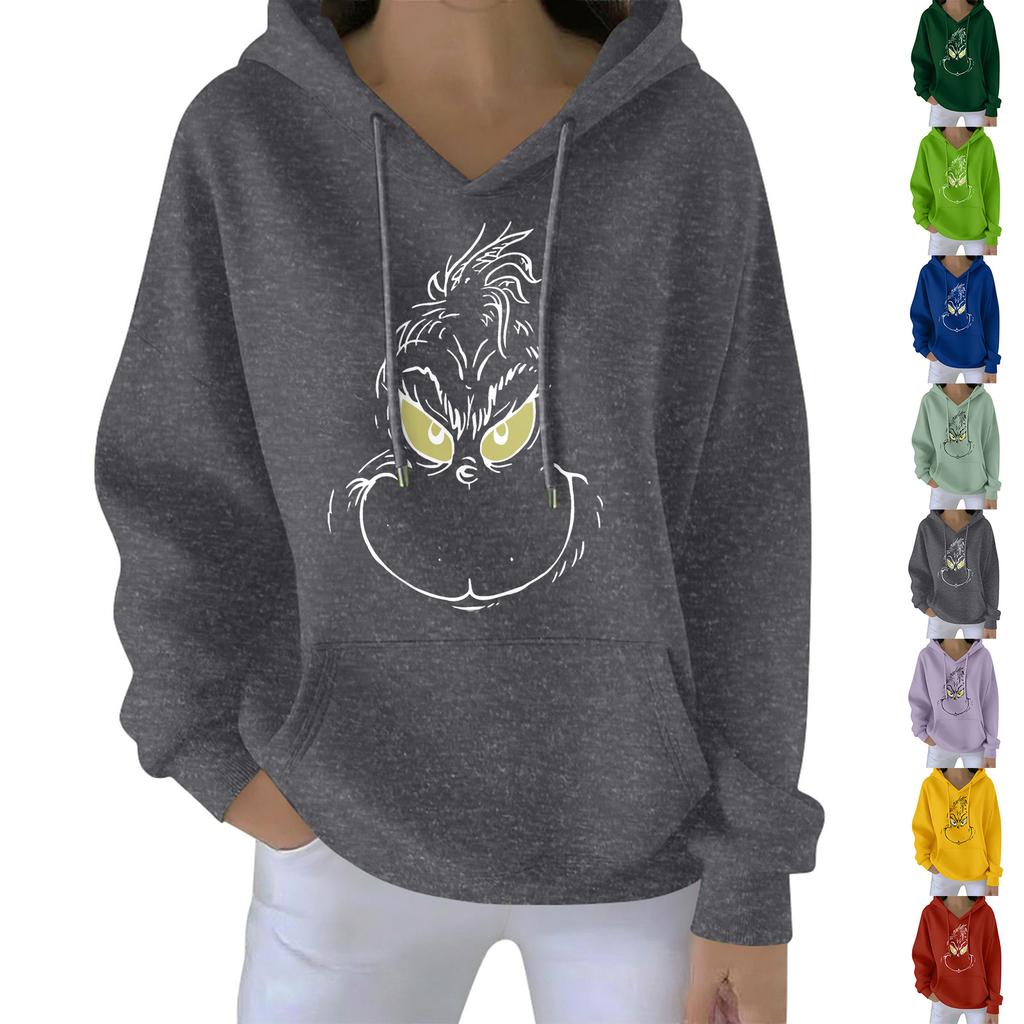 Julehettegenser for kvinner Morsom Søt Juleferie Genser Pullover