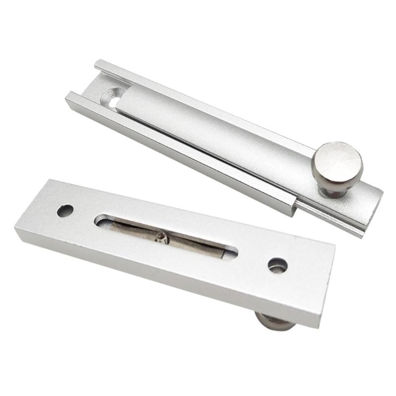 Snadno instalovatelný posuvný dveřní šroub s pevnou kovovou konstrukcí Moderní push-pull uzávěr dveří 78 mm pro lepší bezpečnost
