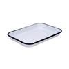 Enamel Rectangle Dish Plate, Rectangle Tray