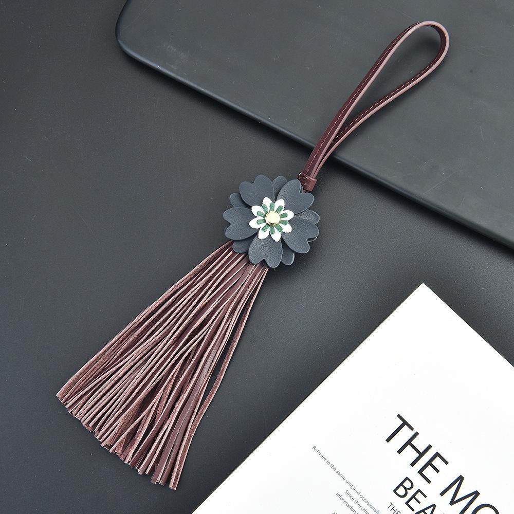 Bag Flower Bag Pendant Female Exquisite High-End Flower Tassel Pendant Leather Pendant Sj251201