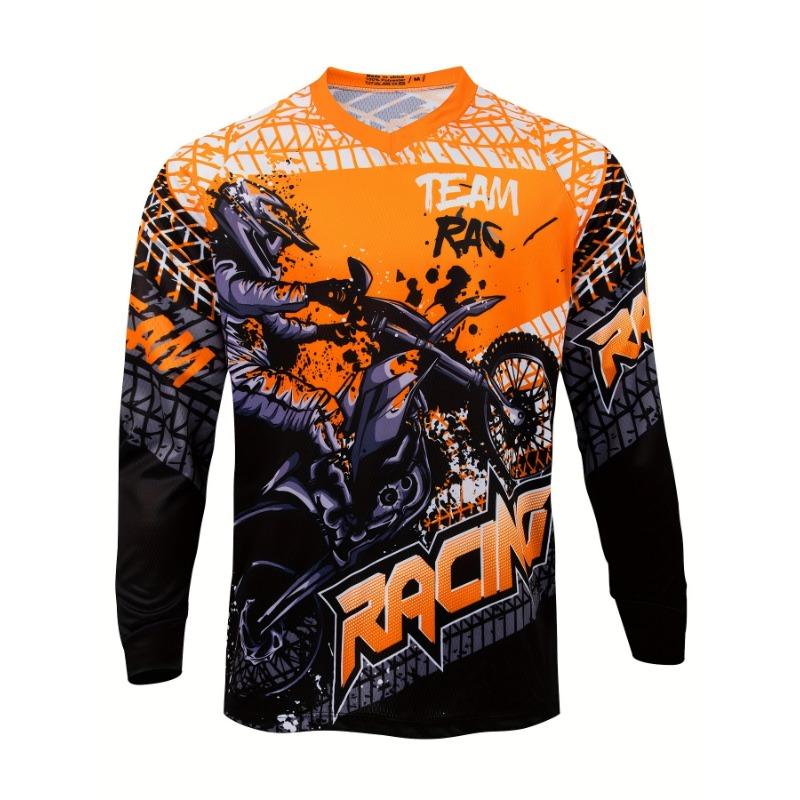 MTB Yarış Downhill Forması / Bisiklet Forması / Arazi Dağ Bisikleti Yarış Tişörtü / Bisiklet Motosiklet Forması / Motokros Gömleği / MTB Motor Sporları