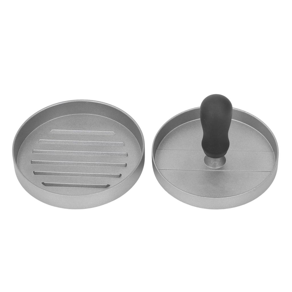 Round Hamburger Press Patty Maker Aluminum Alloy Burger Press Patty Mold for Meat Beef Camping 12cm