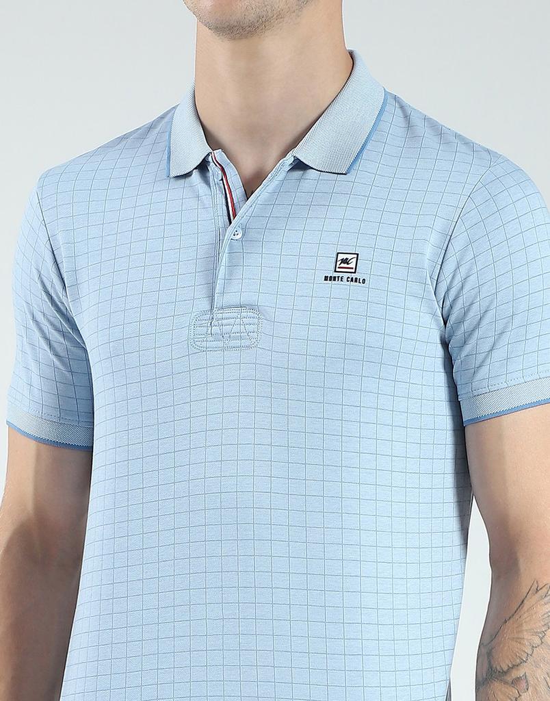 Monte Carlo Men's Slim Fit Printed Half Sleeve Polo T-Shirt