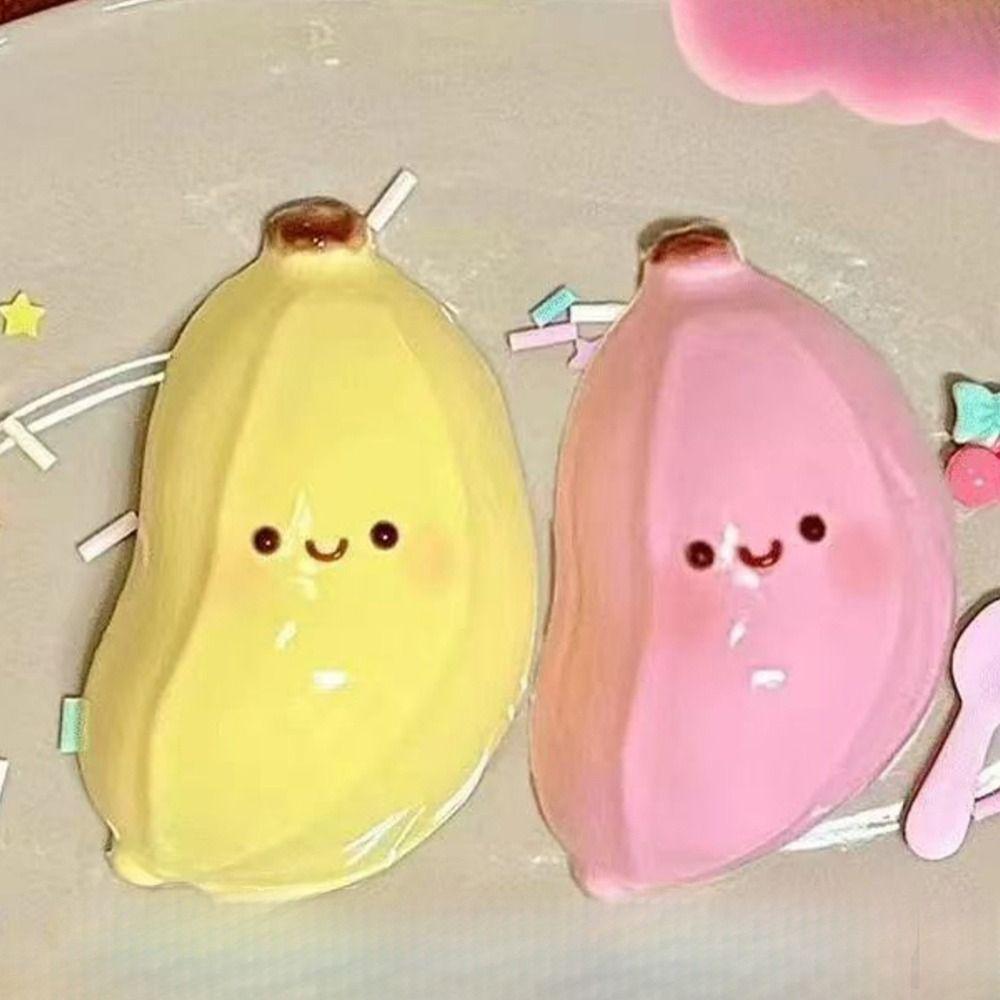 Simulation Banana Fat Banana Squeeze Toy Soft Stress Relief Toy Creative Pinching Toy Gift