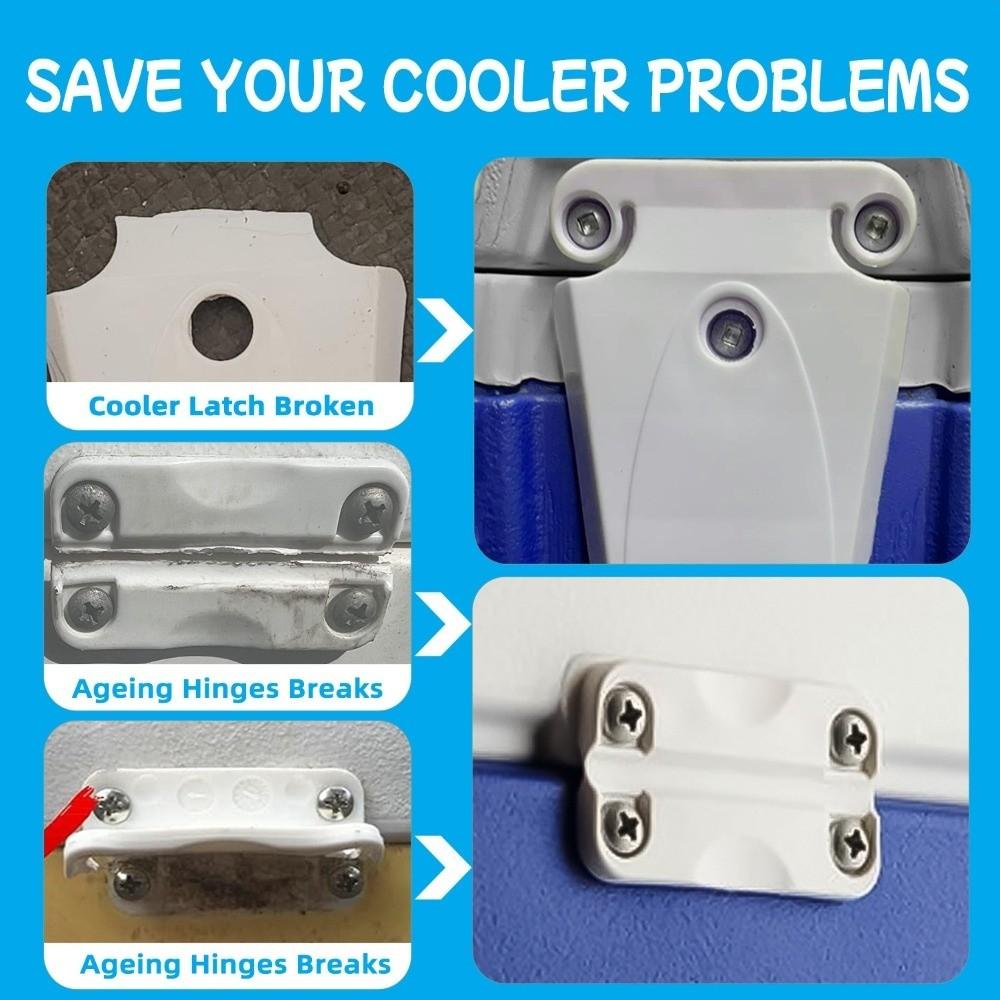 1 Set Metal Screws Included Latch Replacement Set Hinge and Latch Kit  Igloo Coolers