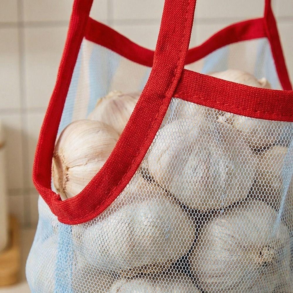 Breathable Kitchen Hanging Bag Cartoon Storage Mesh Bag Fruit Vegetable Storage Bag  for Kitchen