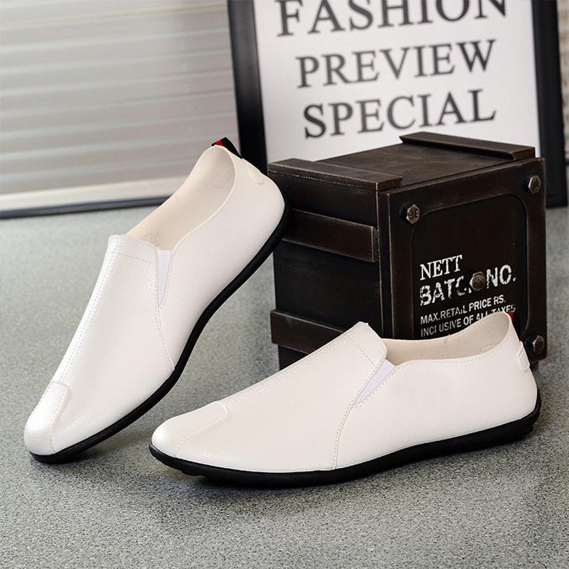 New Spring and Summer Pu Doudou Shoes Fashionable Casual Soft-soled Men's Doudou Shoes Lazy Men's Shoes