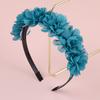 Fashion Chiffon Flower Headbands Plastic Teeth Hairbands Baby Girls Headbands Children Kids Floral Hairband Hair Accessories Set