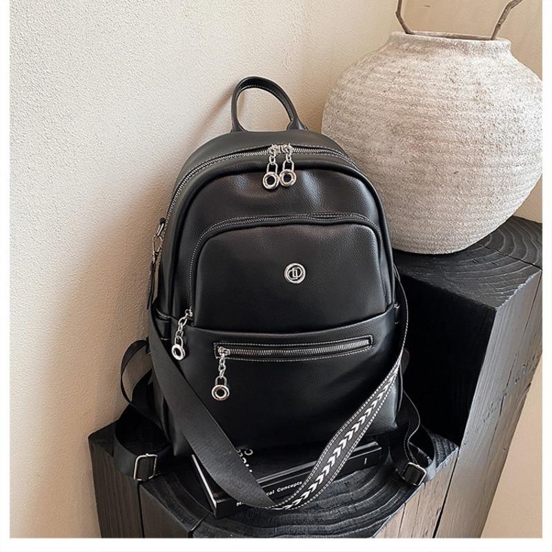 

Рюкзак Женский Новый Модный Рюкзак Модный Большой Вместимости Повседневный Женский Наплечный Дорожная Сумка чёрный