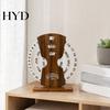 Wooden Texture Calendar Creative Perpetual Calendar, 3 Layer Rotating Date Desk Ornaments Decor, Vintage Monthly for Home Office Study Room
