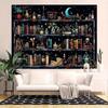 The Dark Academia Witchy Library Wall Tapestry Gothic Astrology Celestial Mystery Book Mural Alchemy Cosmic Art Decor Poster