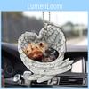 Colorful Cartoon Style Acrylic Car Hang Decor Featuring Unique Angel Wings Design