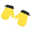 2Pcs Oven Gloves Silicone Heat Resistant Water Proof Thickened Ribbed Oven Gloves Kitchen Accessories