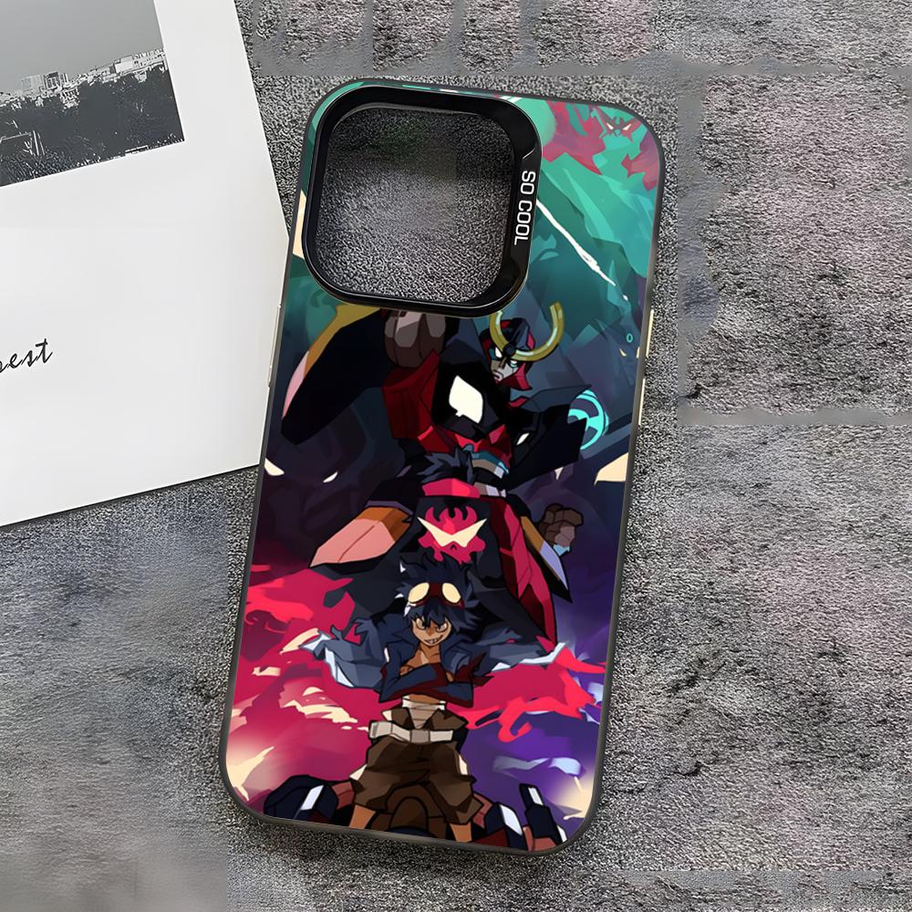 Gurren L-Lagann Phone Case For IPhone17 Air 16 15 14 Plus 13 12 11 Pro 7 8 XS Max XR Silver Black Bumper Case