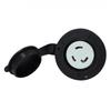 Flanschsteckdose 30A 125V NEMA L5-30R Verriegelungssteckdose RV-Strom 2-polig 3-adrig Elektrische Steckdose mit wetterfester Kappe