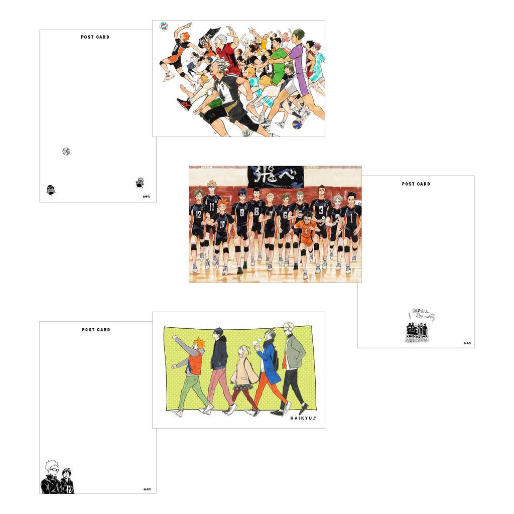 Ausstellungsreihe Abschluss Gedenken Originalkunstausstellung Waren Dosen-Postkarten-Set 10 Stück Sendai Veranstaltungsort Sendai Limitiert Haikyu!!