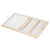KKmoon 100-Places Wooden Slide Storage Box for Prepared Microscope Slides