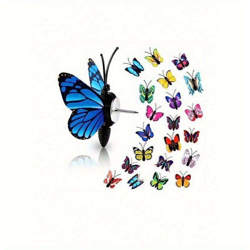 10 Pcs Butterfly Thumbnails, Decorative Thumbnails, Butterfly Thumbnails, Photo Wall Cork Colored Cute Thumbnails Back To School