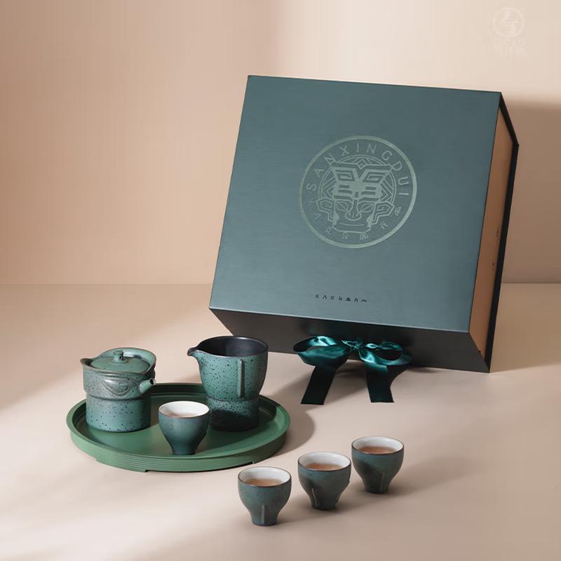 Wanqiantang Sanxingdui Premium Ceramic Tea Set