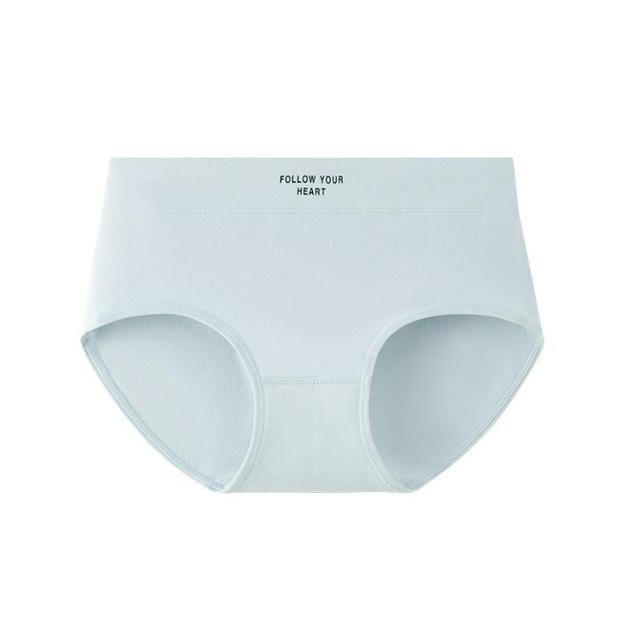 Women's Spring and Autumn Cotton Tight Fitting High Waisted Student Briefs