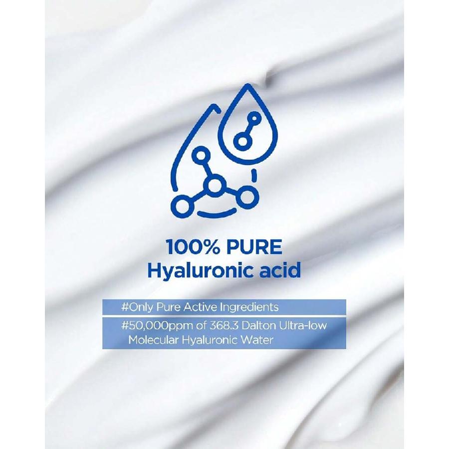 WELLAGE Real Hyaluronic Mucin Cream 50ml - Korean Daily Face Gel Moisturizer - Ultimate Hydration And Elasticity With Pure Hyaluronic Acid