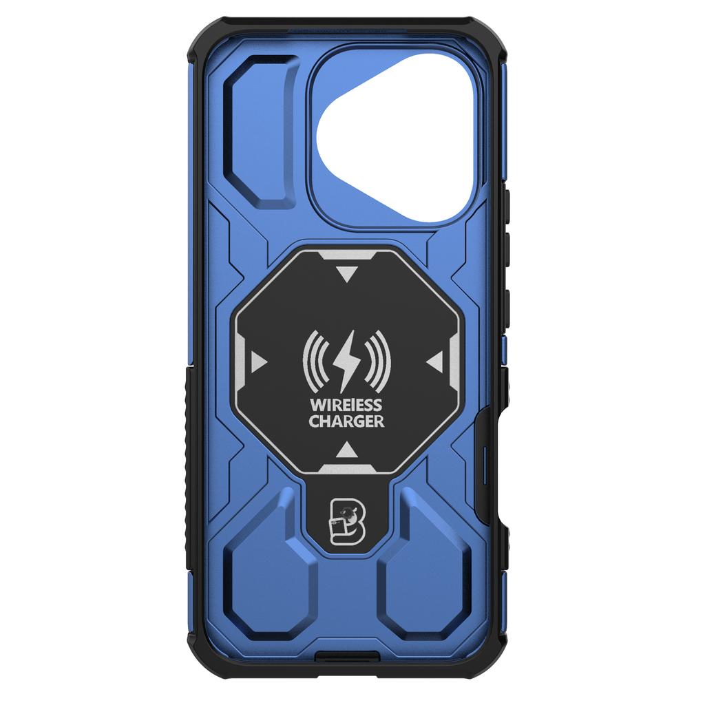 For Honor 400 Lite 5G Magnetic Case Rotating Metal Kickstand Shockproof PC+TPU Phone Back Cover