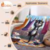 Funny cat and mouse patterns Flannel printed blanket suitable for all seasons suitable for living room office sofa and travel