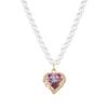 Light Luxury Heart Of The Ocean Pearl Necklace Female Versatile Temperament Slightly Inlaid Love Pendant