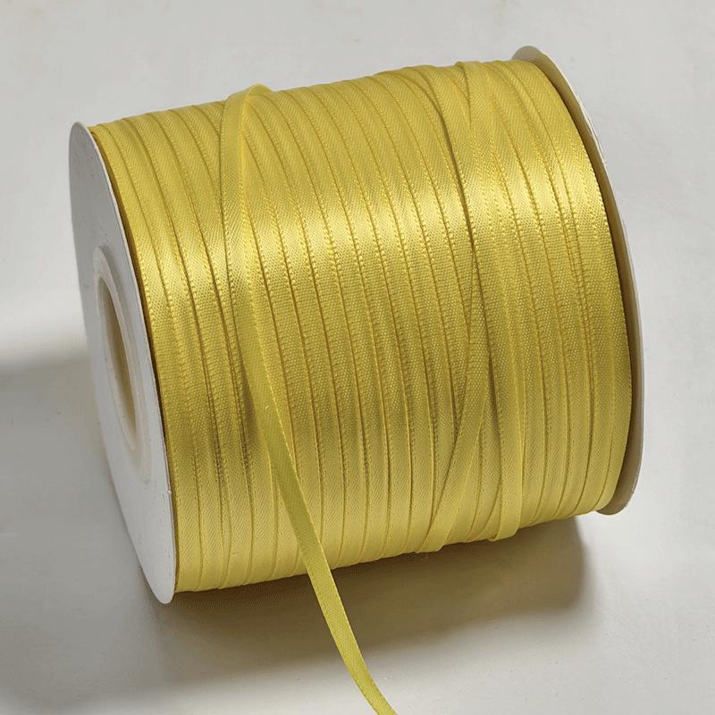 3mm Double-Sided Polyester Ribbon for Handmade Hair Accessories, Headwear Decoration, and Encrypted Bookmarks