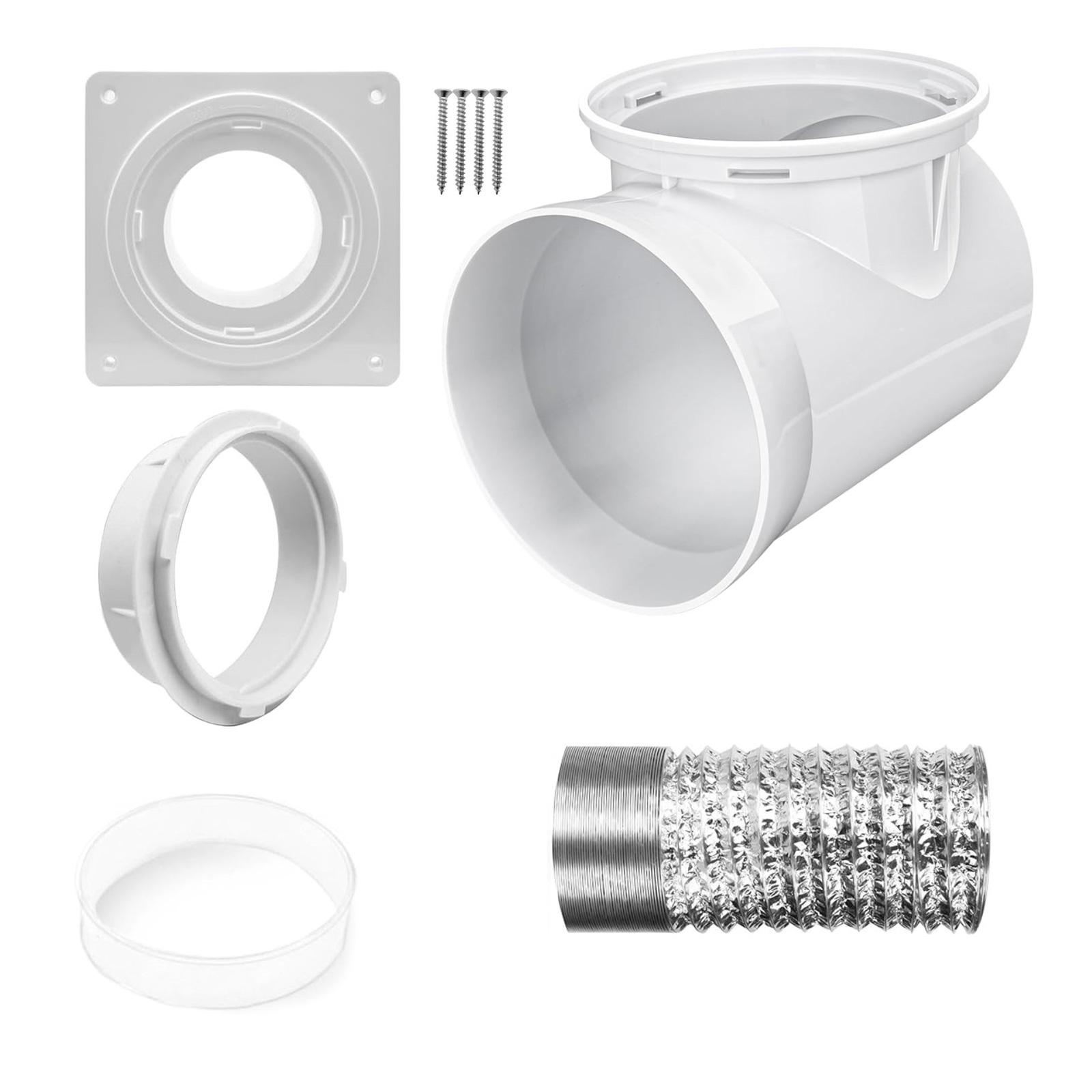 

Dryer Vent Connection Kit Tumble Dryer Connector 90 Degree Dryer Vent Hose Pressure Dryer Connector Easy Installation E