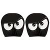 2PCS Funny Halloween Car Headrest Cover Decor Big-eyed Cartoon Print Headrest Cover Creative Car Seat Headcover