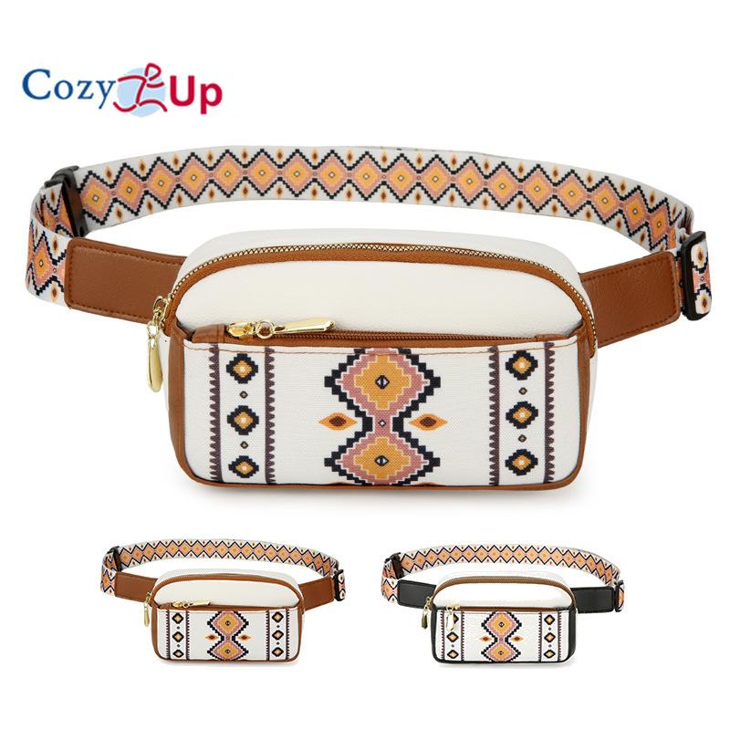 Chest Bag Multifunctional Casual Shoulder Bag Bohemian Ethnic Style Messenger Bag